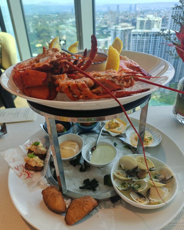 Finestra Solaire North Sunday brunch buffet seafood platter
