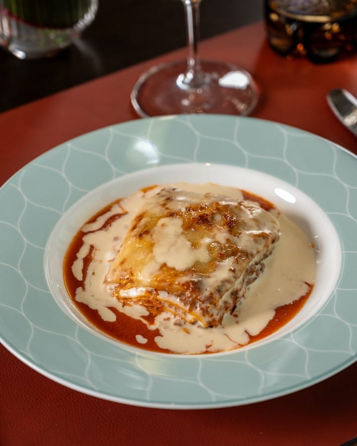 Finestra Solaire North Sunday brunch buffet lasagna bolognese