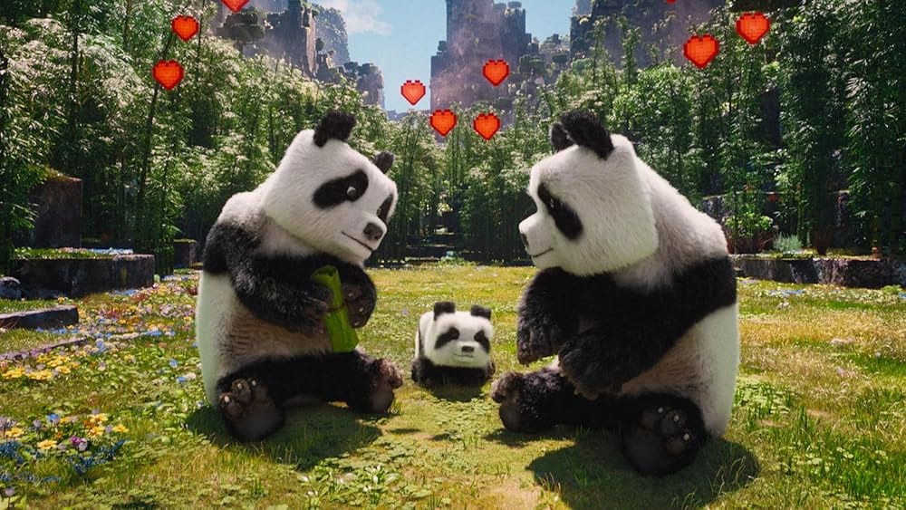Pandas in A Minecraft Movie