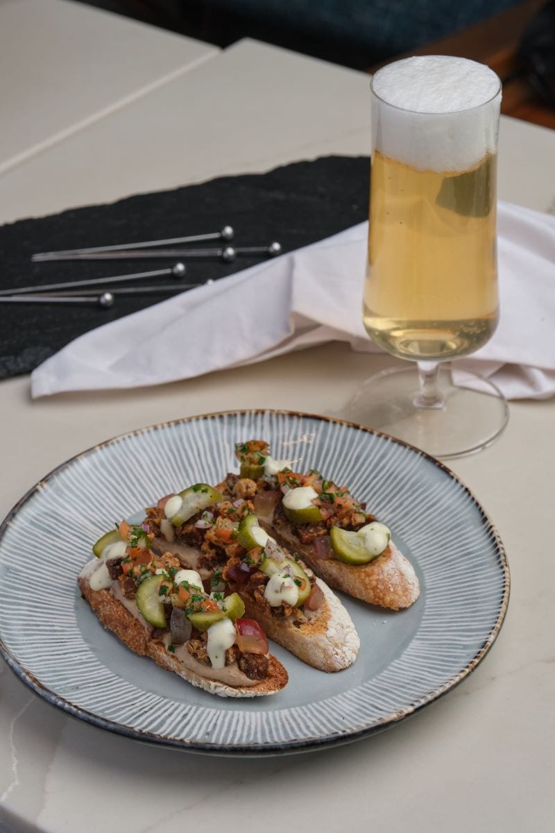 Sisig Bruschetta at Spritz
