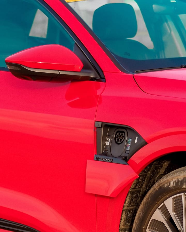 Audi Q8 e-tron exterior charging port