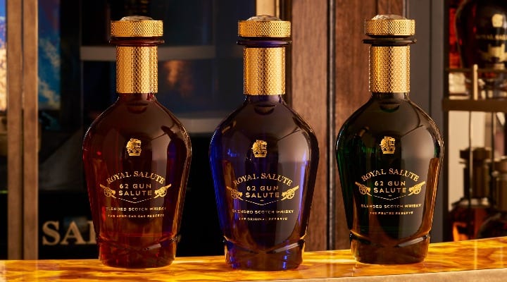 Royal Salute whisky 62 gun salute collection