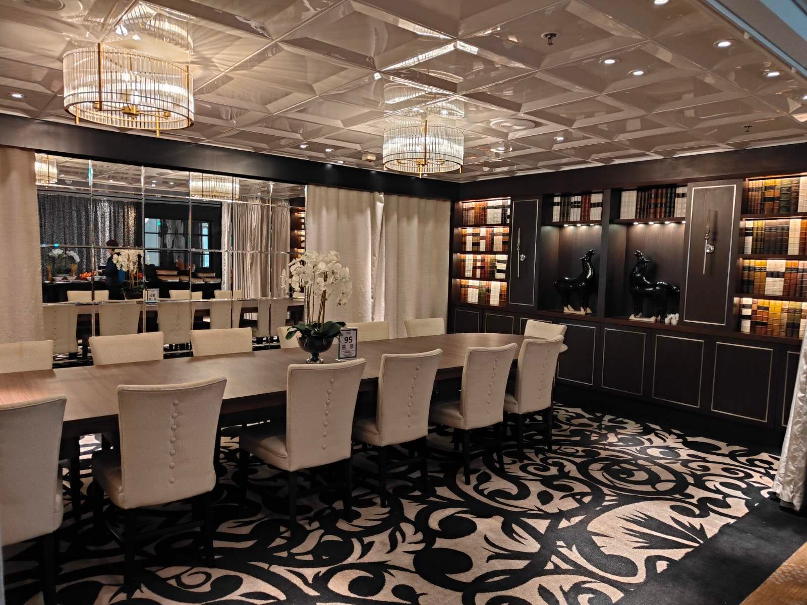 Private dining area at Star Voyager
