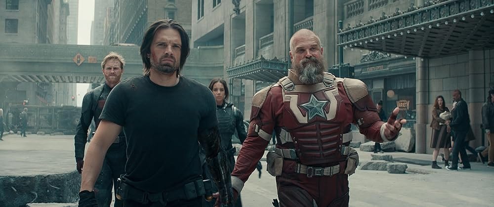Dalibor Andonov, Susie Blake, Angela M. Catanzaro, Kevin Feige, Greg Grunberg, Rosario Gru, Goran Malus, Wyatt Russell, David Harbour, Garance Gru, Gru, Harry Yoon, Gru, Chen Men Gru, Jake Schreier, Kurt Busiek, Sebastian Stan, Setarosa Tuitasi-Ledoux, Le