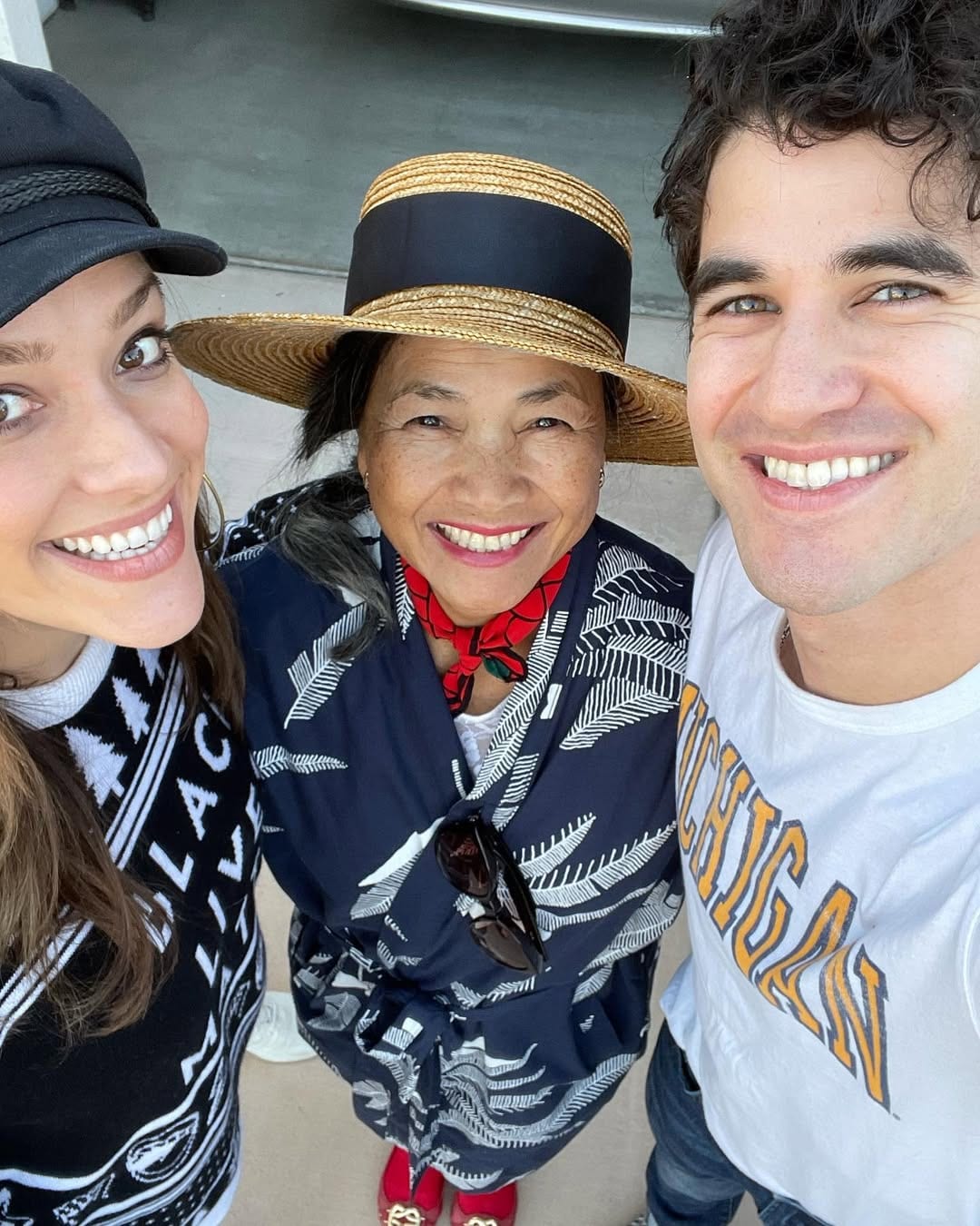 Darren Criss with mother Cerina Bru 
