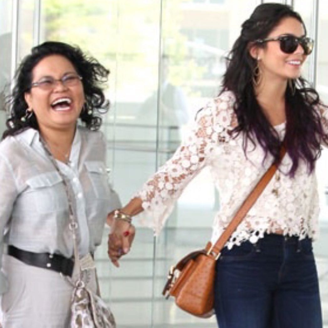Vanessa Hudgens with mom Gina Guangco