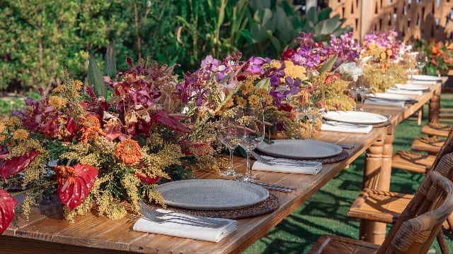 An intimate garden reception venue at Crimson Resort and Spa Mactan