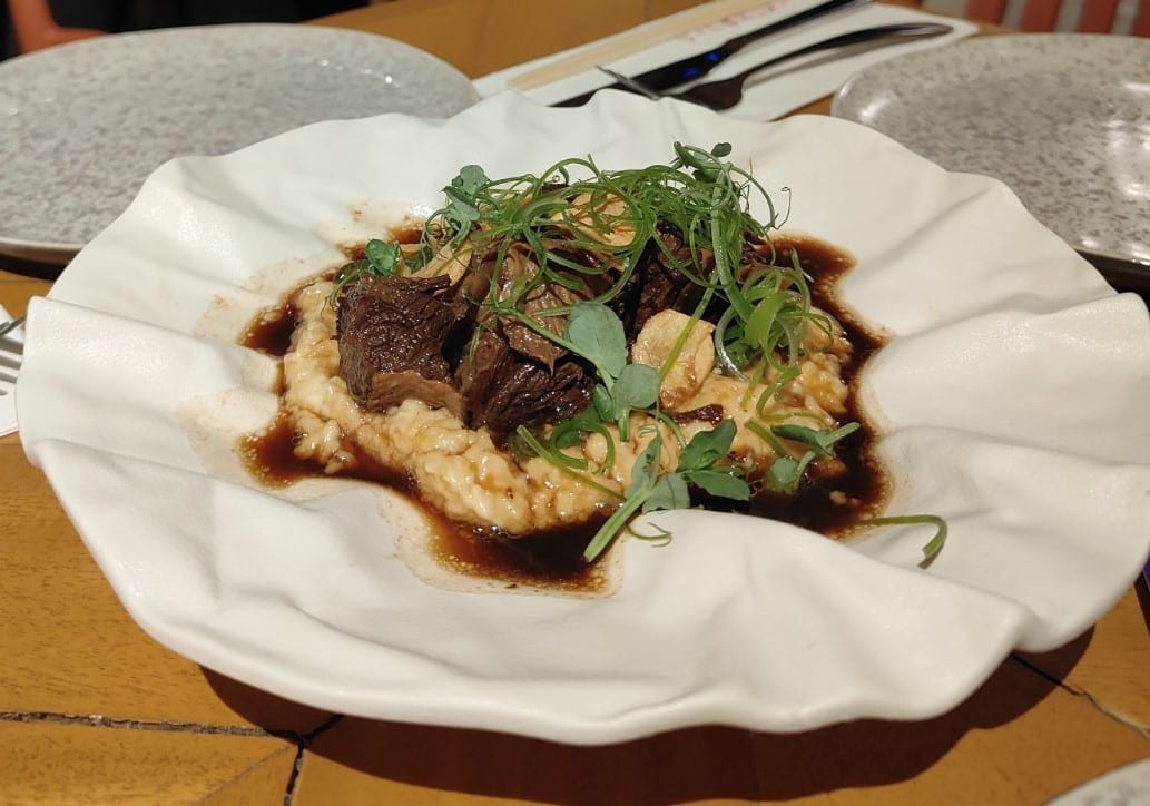 Adobo Short Rib and Creamy Corn Grits