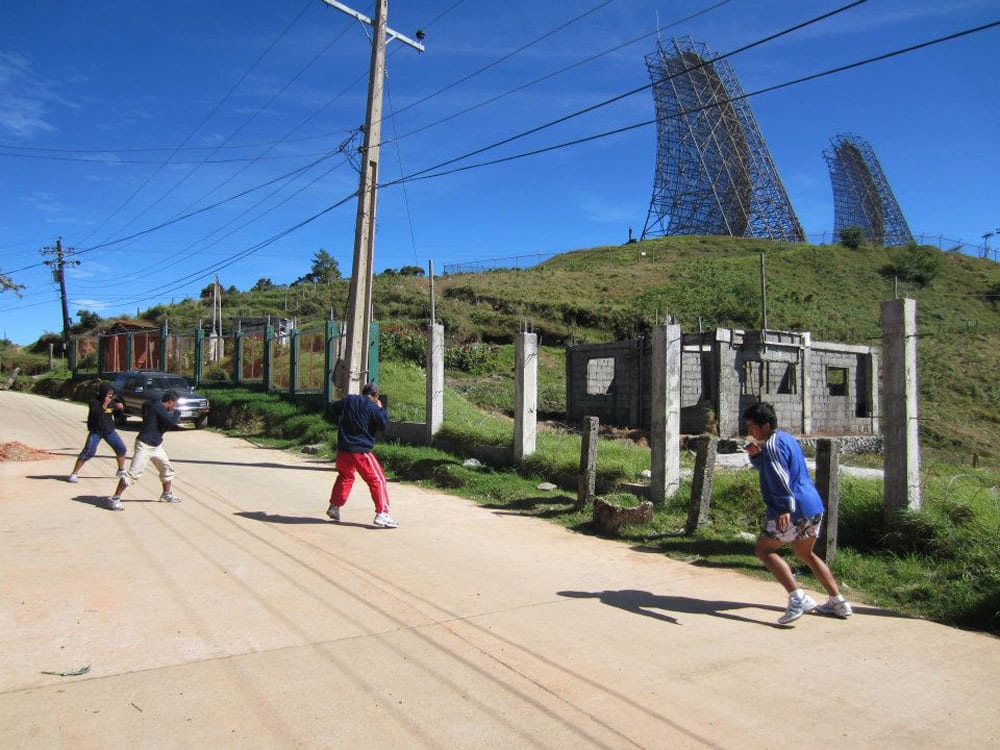 Training outdoors and uphill at Mount Cabuyao