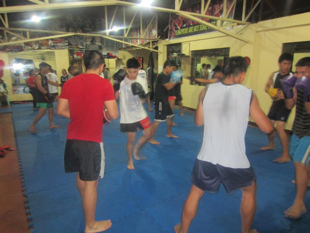 Training at the first Team Lakay gym