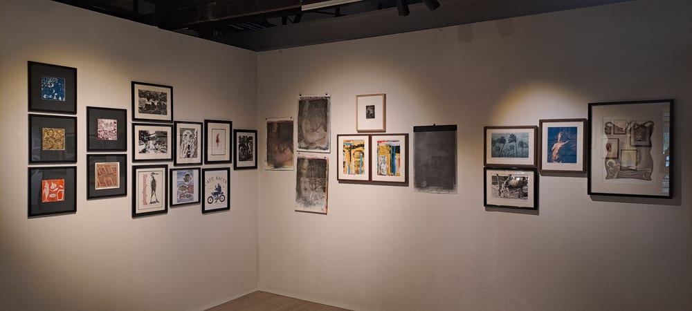 Works from printmakers from ILCP Art Space (Dumaguete), BIE (Tarlac), Bohol, and Kikik Kollektive (Iloilo).