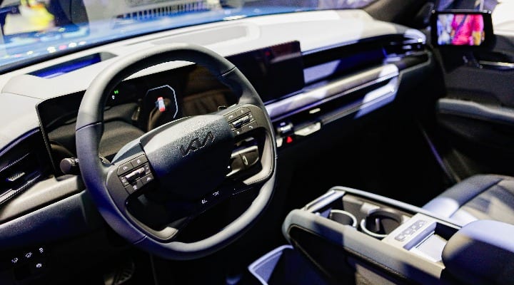 kia ev9 dashboard, interior