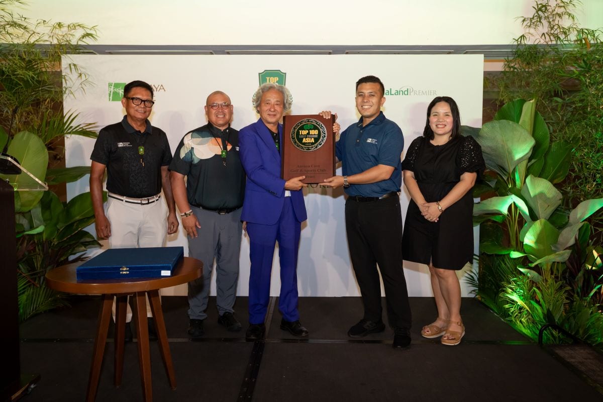 Jose Dagdagan, Ayala Land Premier Clubs General Manager; Raymund Bunquin, Anvaya Cove Golf and Sports Club General Manager; Joshua de Jesus and Tin Apale?Zaide of Ayala Land Premium Land and House Project Development