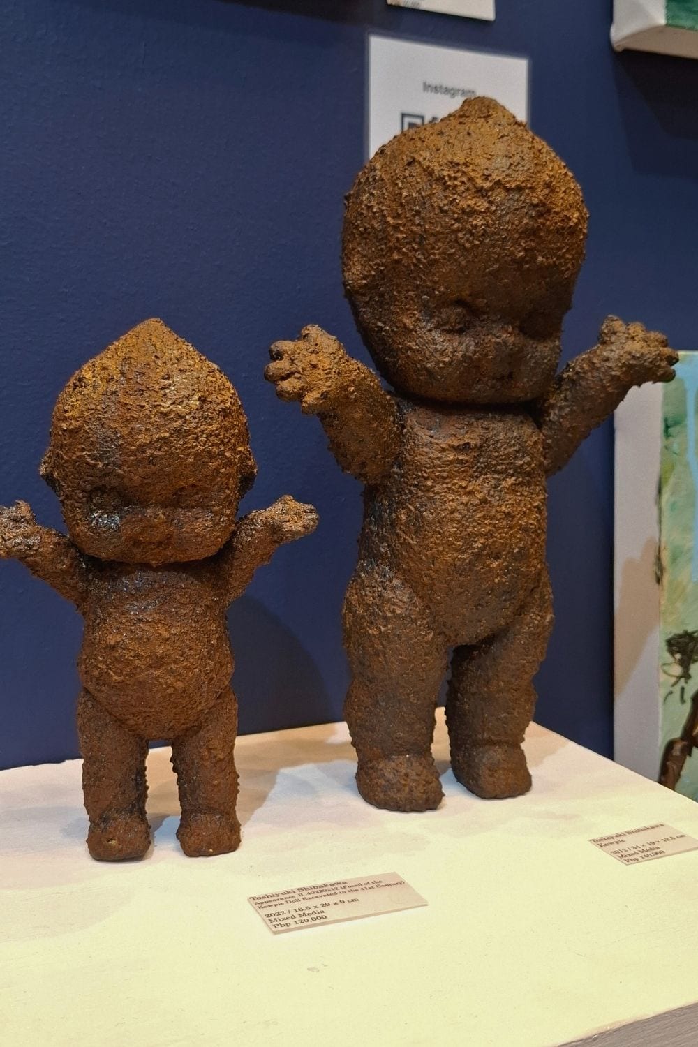 'Appearance II' and 'Kewpie' by Toshiyuki Shibakawa