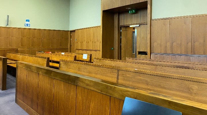 Irish courtroom interior
