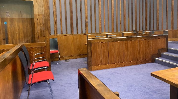 Irish courtroom interior
