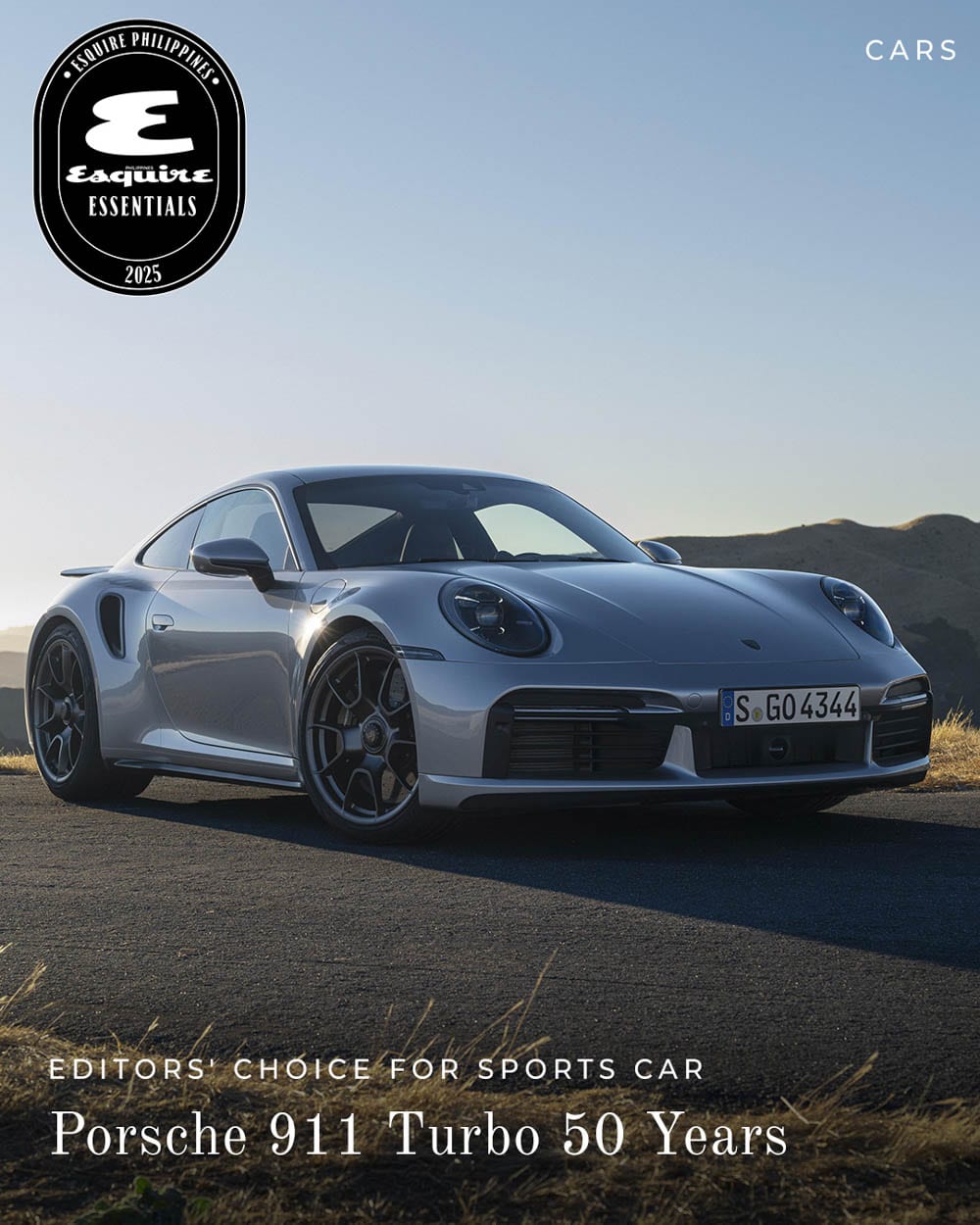 Editors' Choice for Sports Car: Porsche 911 Turbo 50 Years