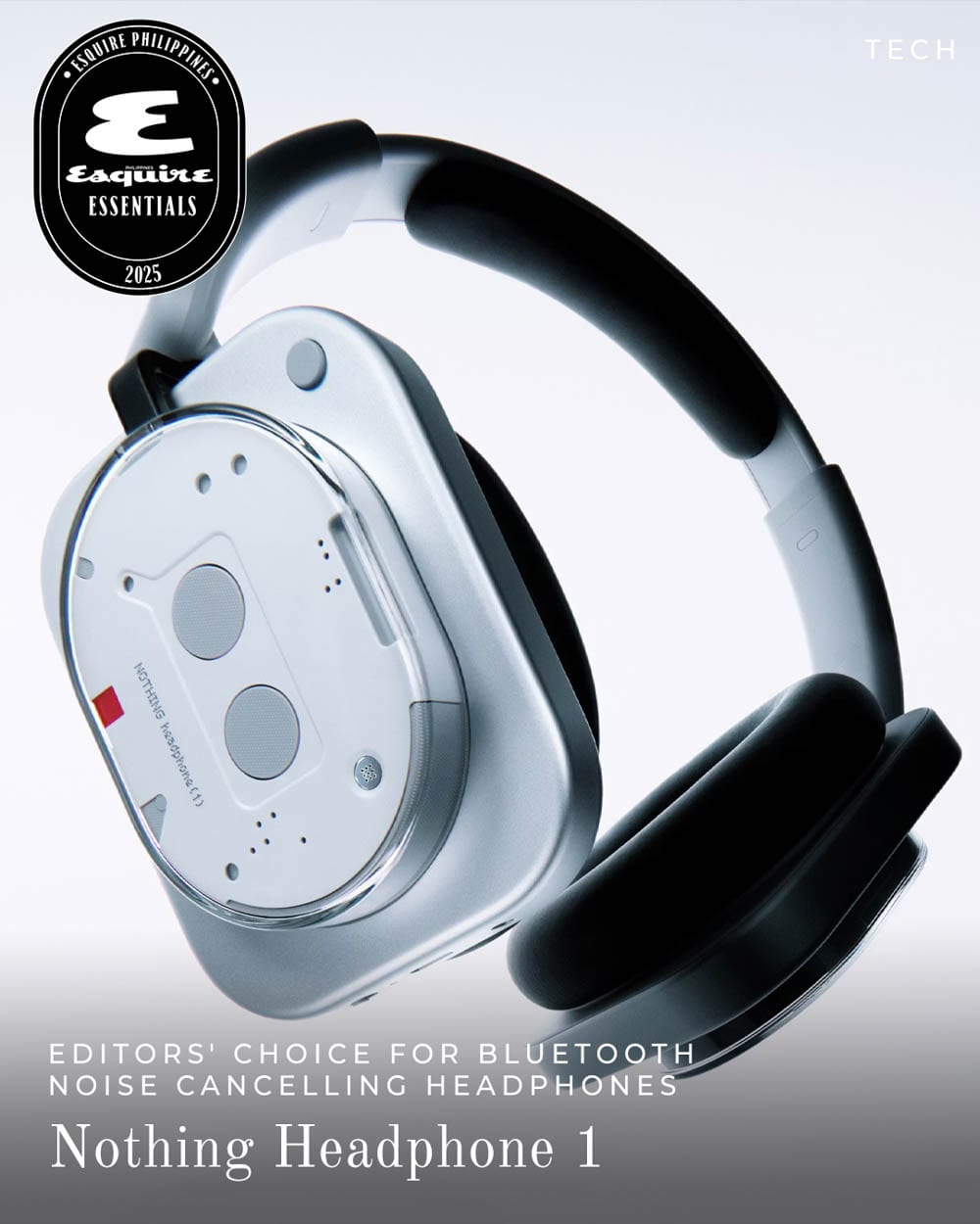 Editors' Choice for Bluetooth Noise Cancelling Headphones: Nothing Headphone (1)