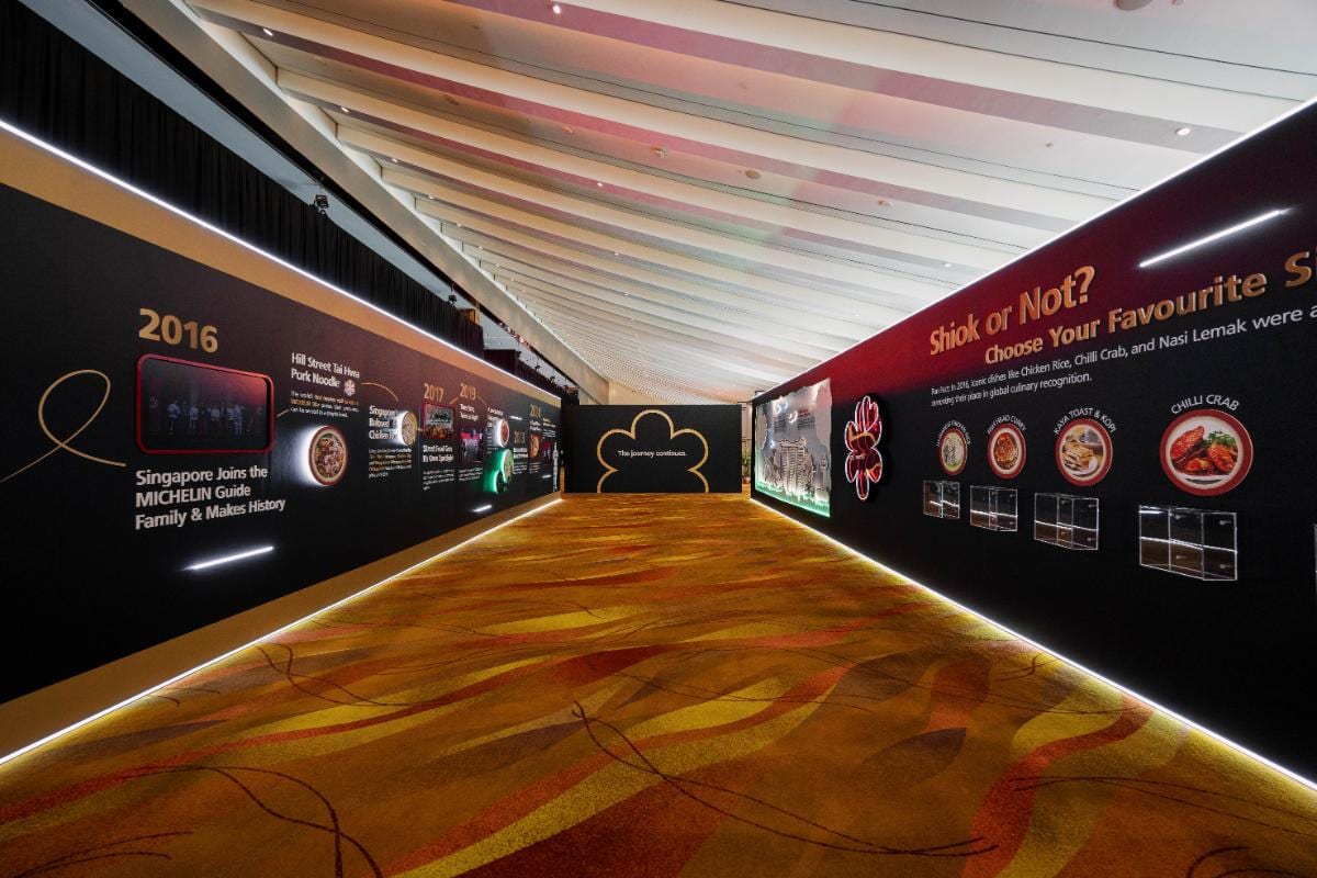 The foyer installation called The Tunnel