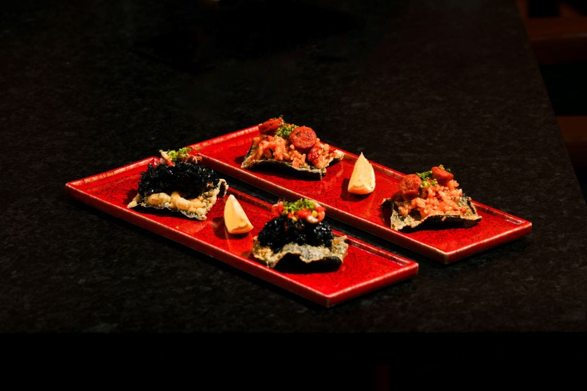 Chipirones and Chorizo Temakis