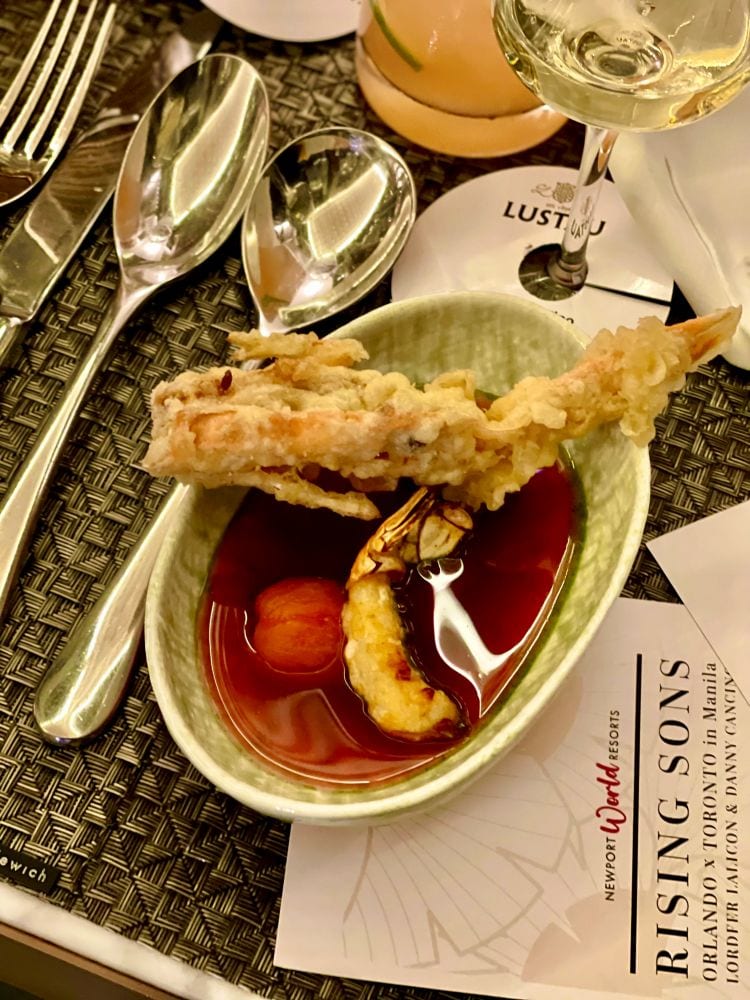 The Langoustine Sinigang by chef Lordfer Lalicon