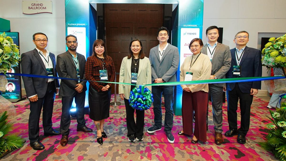 Executives from various Gokongwei Group companies, together with representatives of the platinum sponsors, participated in the ribbon-cutting ceremony (From Left to right: Lionel Ting, Senior Vice President for Business Development of Nexus; D.V. Srikant,