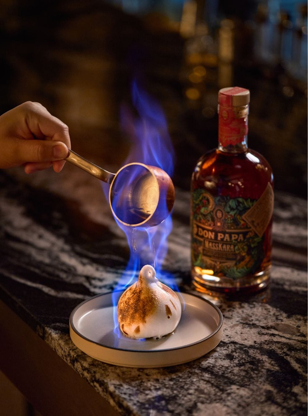 Gordon Ramsay Bar and Grill bombe alaska ube