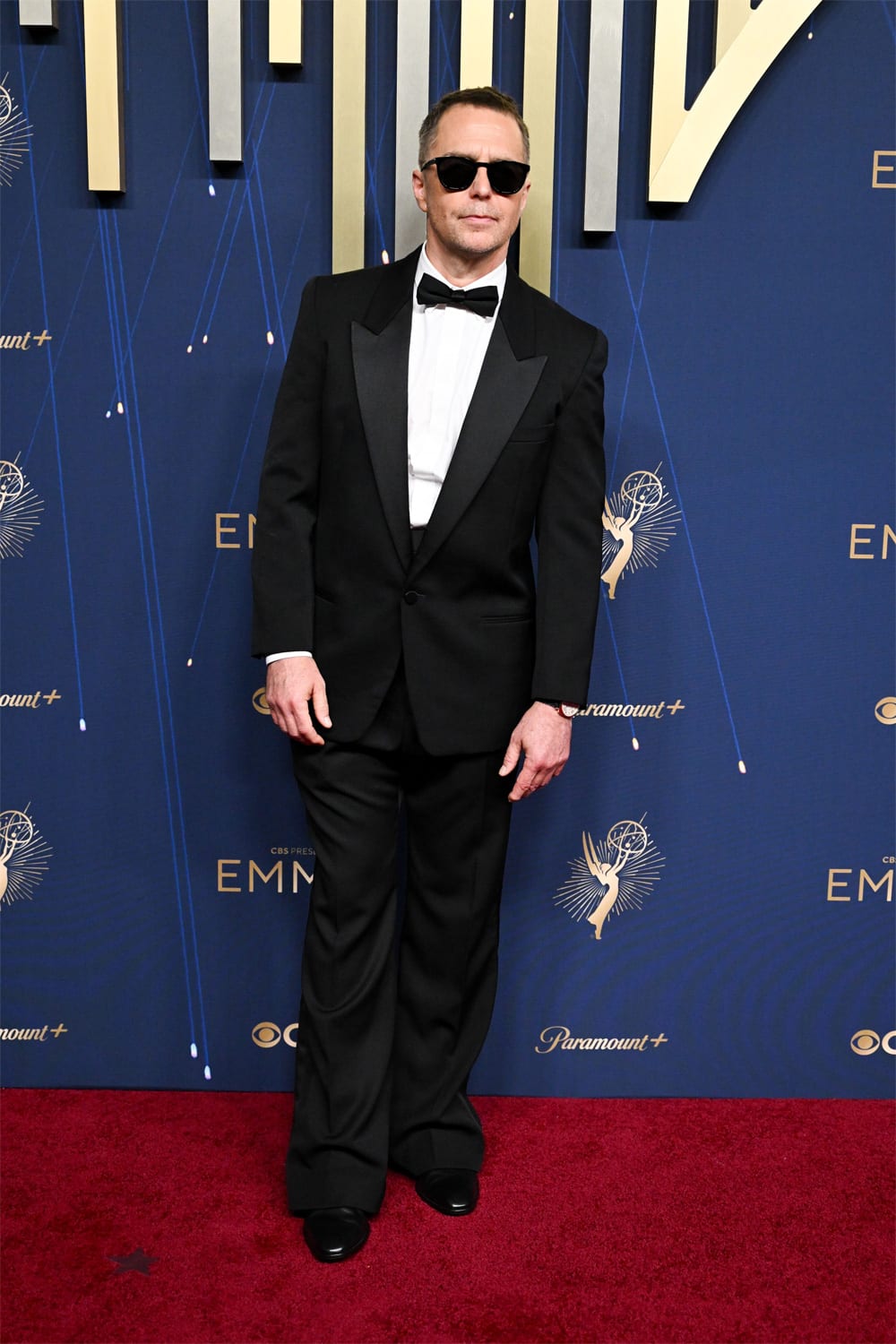 Sam Rockwell Wearing Saint Laurent.