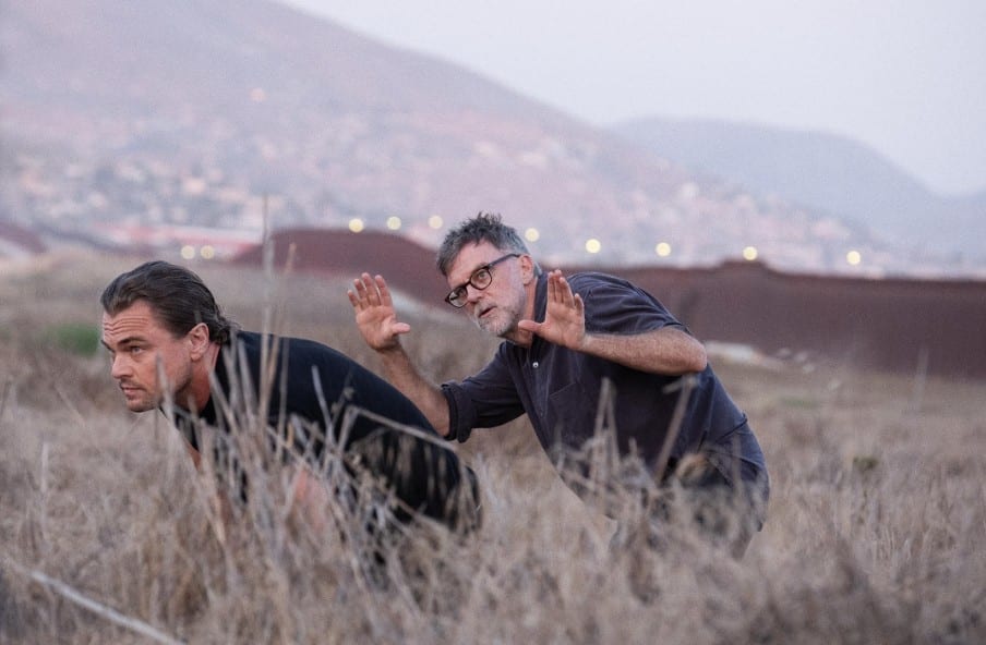 Leonardo DiCaprio with Paul Thomas Anderson