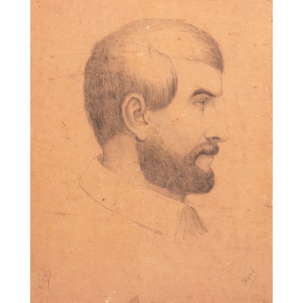 European gentleman drawn by Dr. Jose Rizal