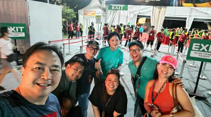 Red Rock Travel's William Herrera accompanies the Mercedes Benz PH SGP2025 raffle winners