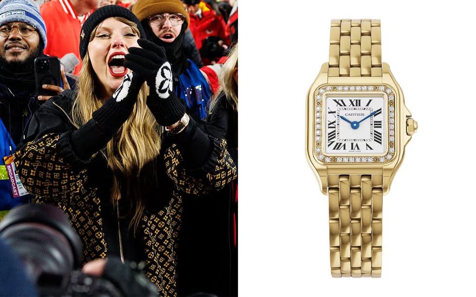 Taylor Swift wearing a Panthère de Cartier