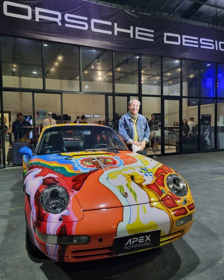 Ramon Orlina and his Porsche 911 Art Car