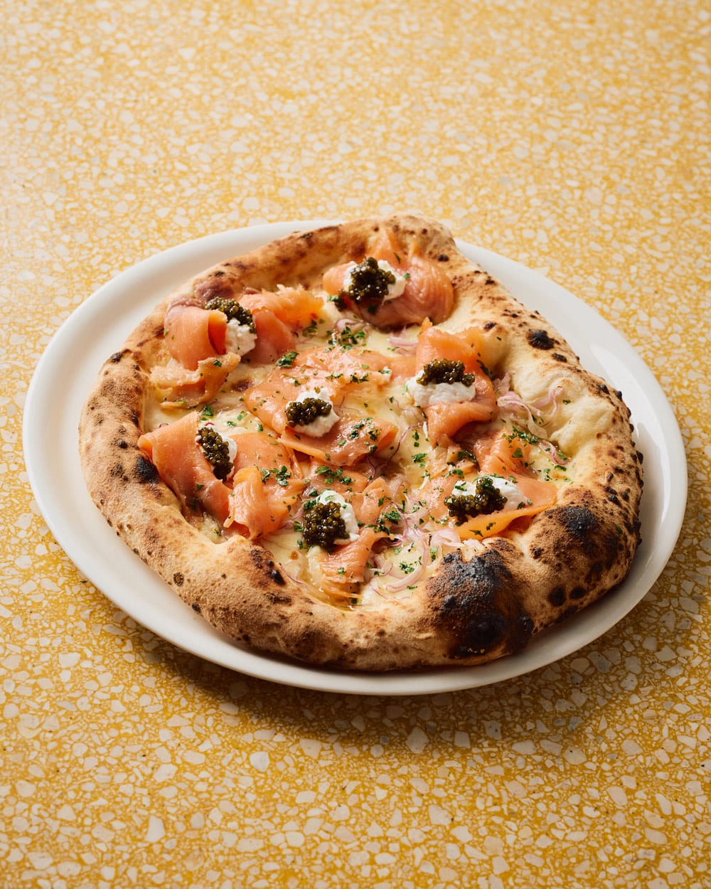 a mano Seafood Pizza