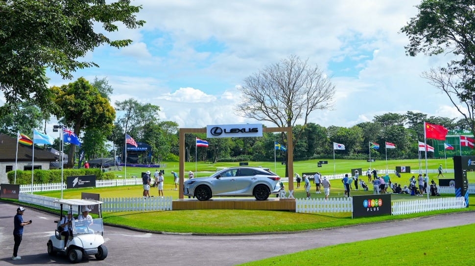 lexus car at the golf course
