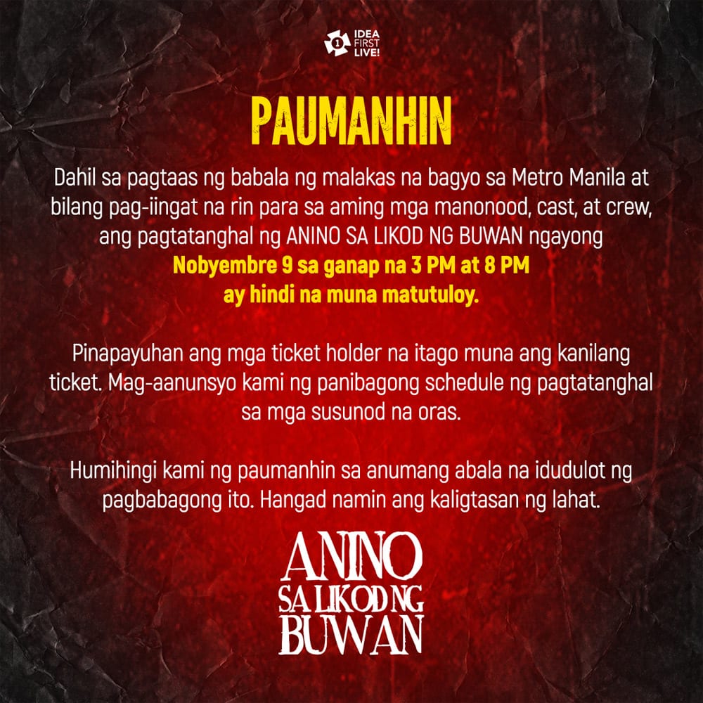 Anino sa Likod ng Buwan canceled