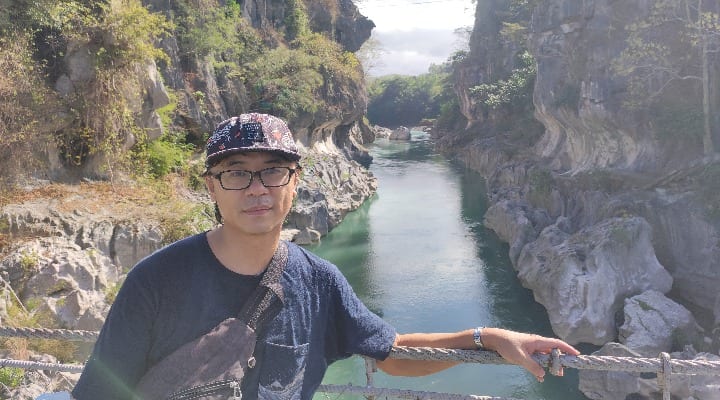 taiwanese traveler justin liu in nueva ecija